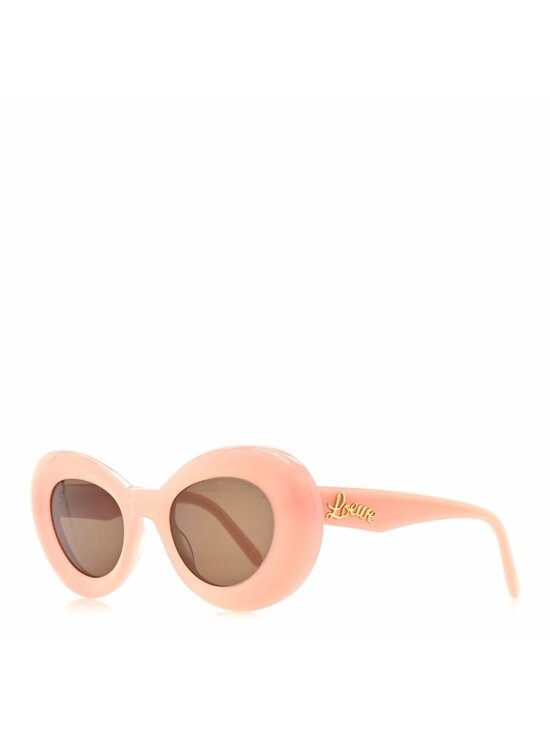 NEW LOEWE Acetate Curvy Round Sunglasses LW40112I Pink main image 4